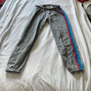 Aviator Nation 5 stripe sweatpants